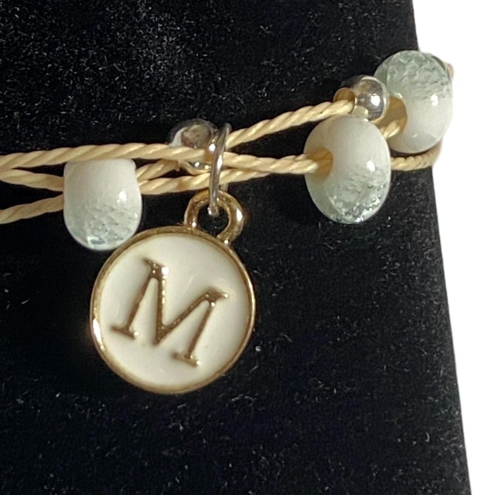 Rope and chain letter bracelet M - Picture 3 of 5